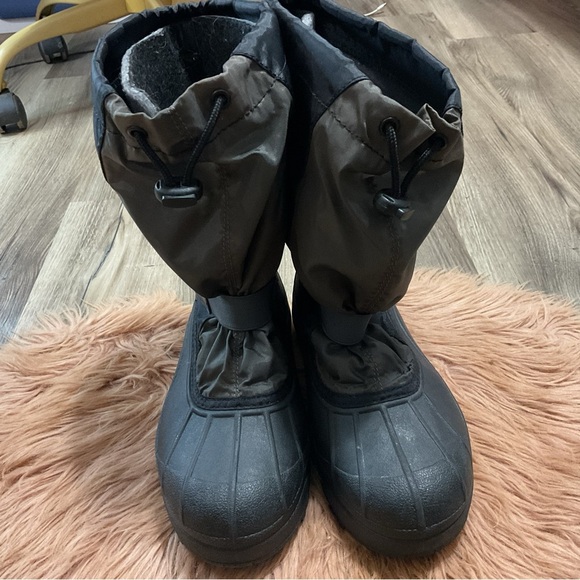 Sorel Black Brown Snow Boots Size 6 - Picture 2 of 11